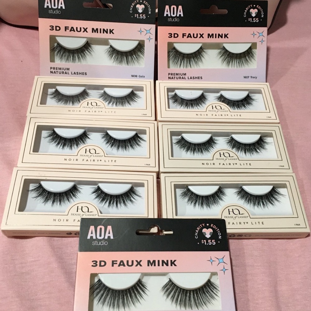 6 house of lashes all NOIR FAIRY LIGHT n 3 FREE